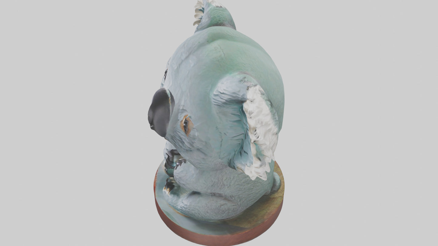 3D model Koala statue model VR / AR / low-poly