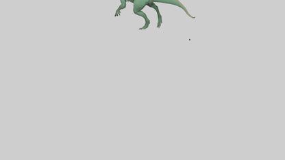3D model Komodo Dragon climbing model VR / AR / low-poly