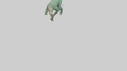 3D model Komodo Dragon climbing model VR / AR / low-poly