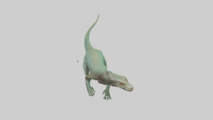 3D model Komodo Dragon climbing model VR / AR / low-poly