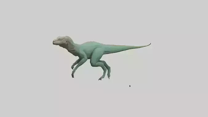 3D model Komodo Dragon climbing model VR / AR / low-poly