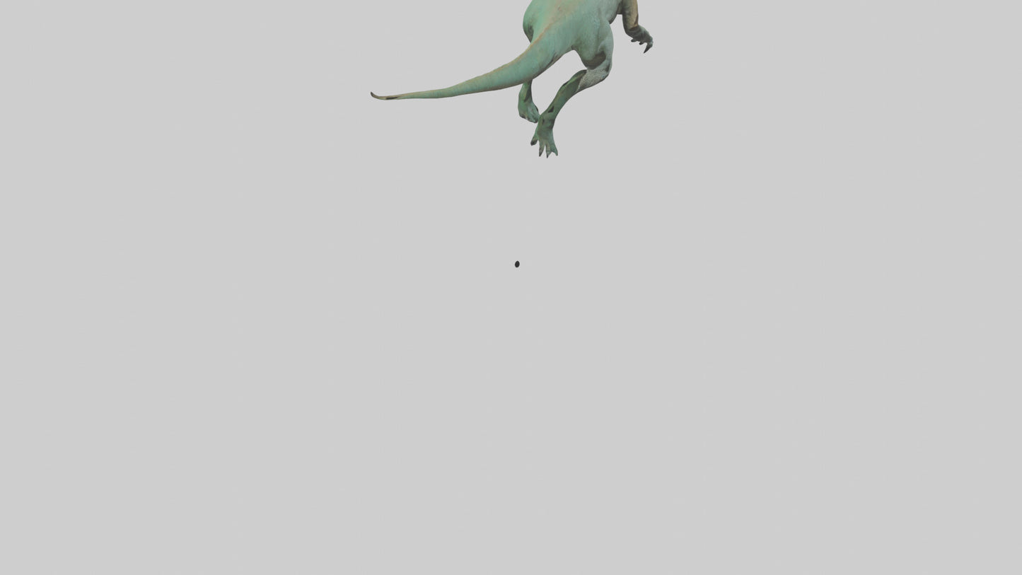 3D model Komodo Dragon climbing model VR / AR / low-poly