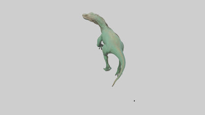 3D model Komodo Dragon climbing model VR / AR / low-poly