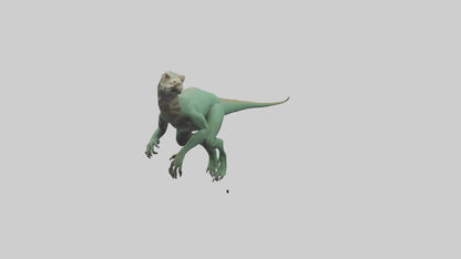 3D model Komodo Dragon climbing model VR / AR / low-poly