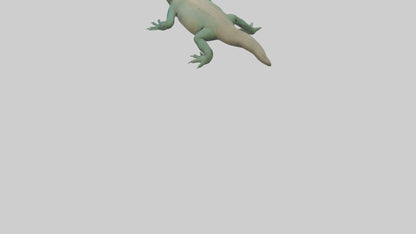 3D model Komodo Dragon resting model VR / AR / low-poly