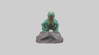 3D model Komodo Dragon statue model VR / AR / low-poly