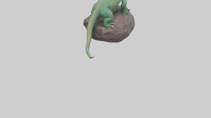 3D model Komodo Dragon statue model VR / AR / low-poly