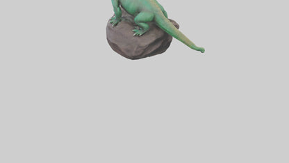3D model Komodo Dragon statue model VR / AR / low-poly