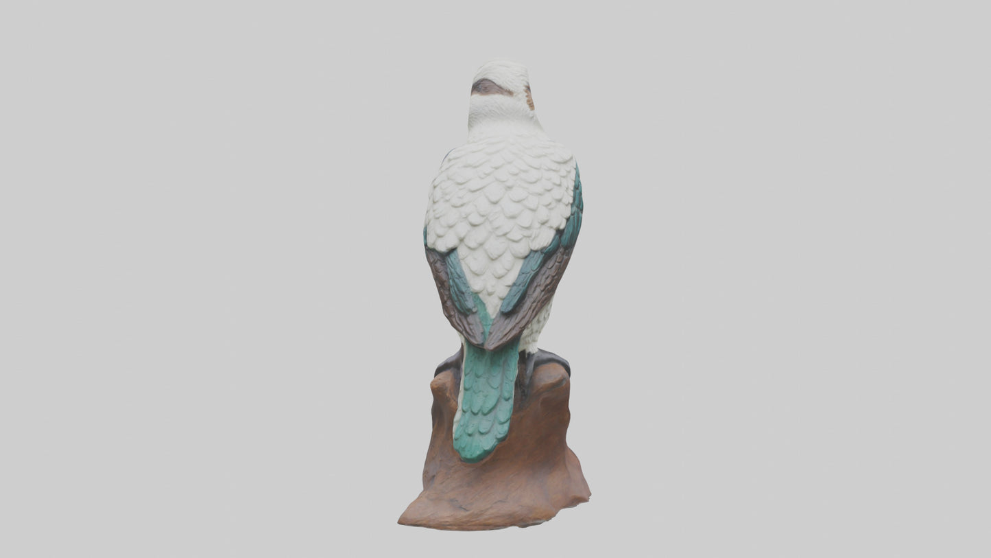 3D model Kookaburra statue model VR / AR / low-poly