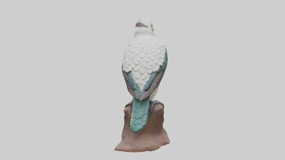 3D model Kookaburra statue model VR / AR / low-poly
