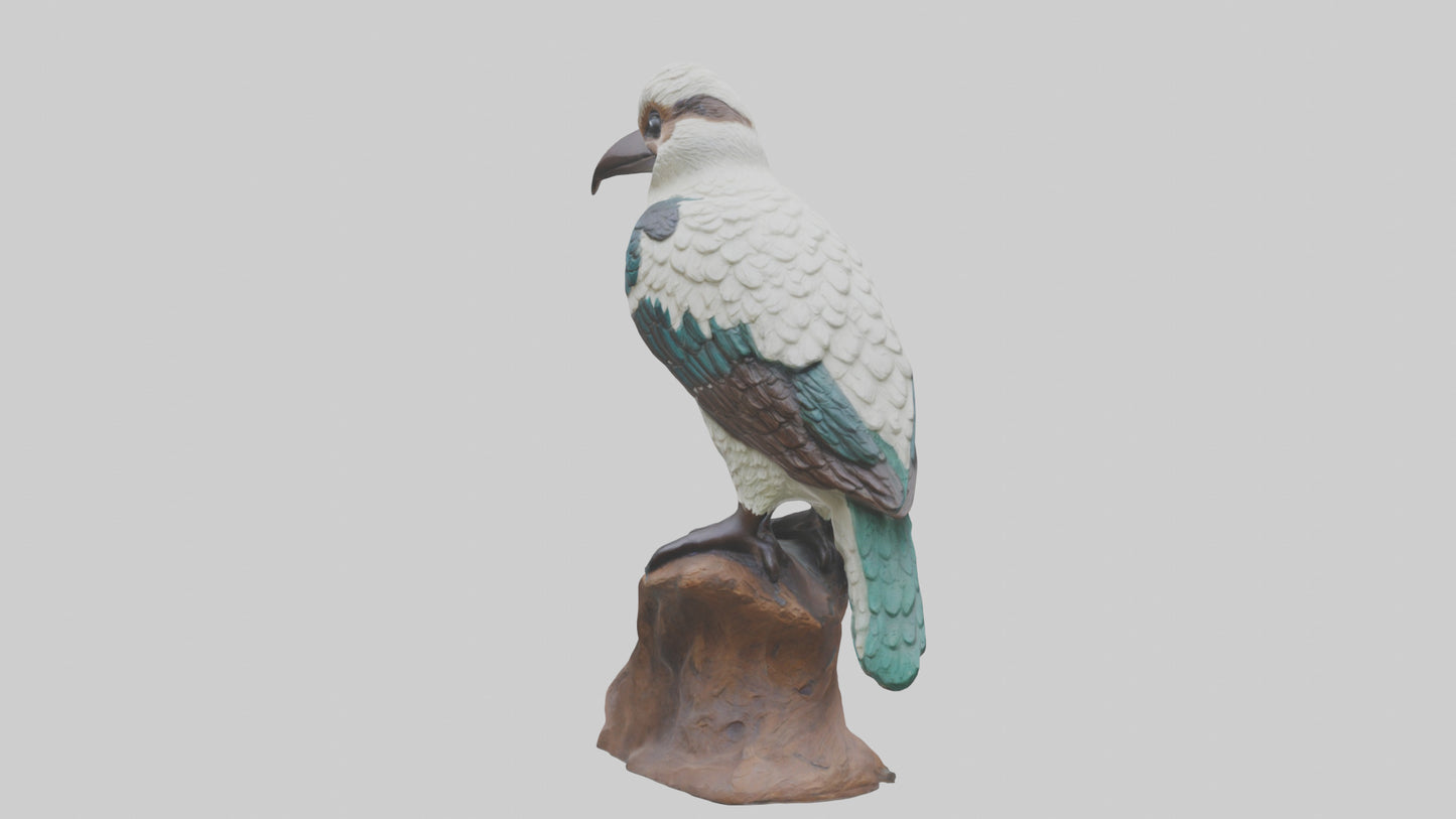 3D model Kookaburra statue model VR / AR / low-poly