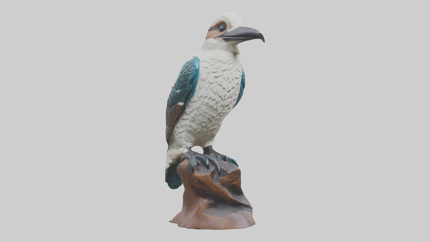 3D model Kookaburra statue model VR / AR / low-poly