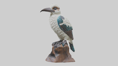 3D model Kookaburra statue model VR / AR / low-poly