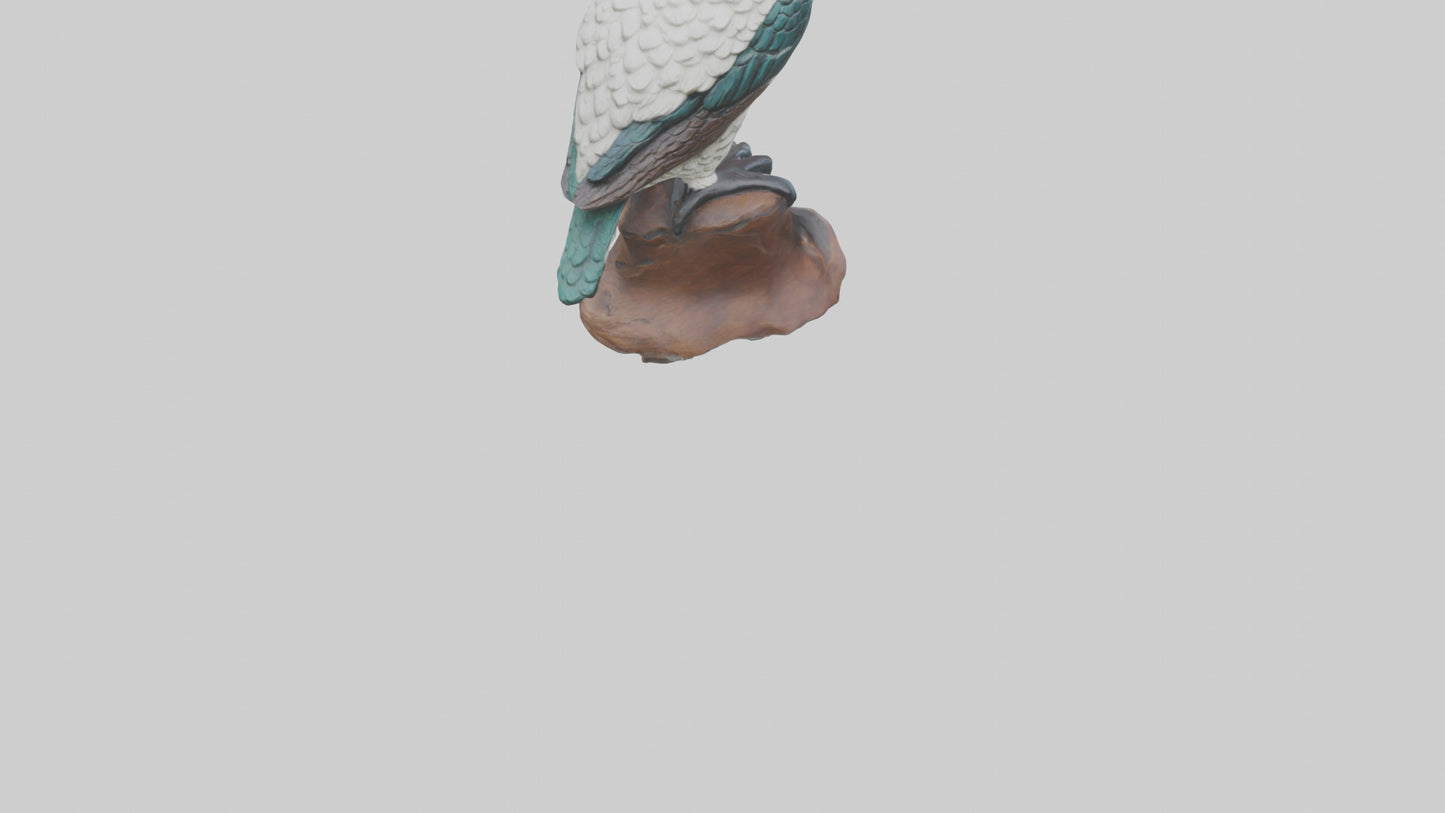 3D model Kookaburra statue model VR / AR / low-poly