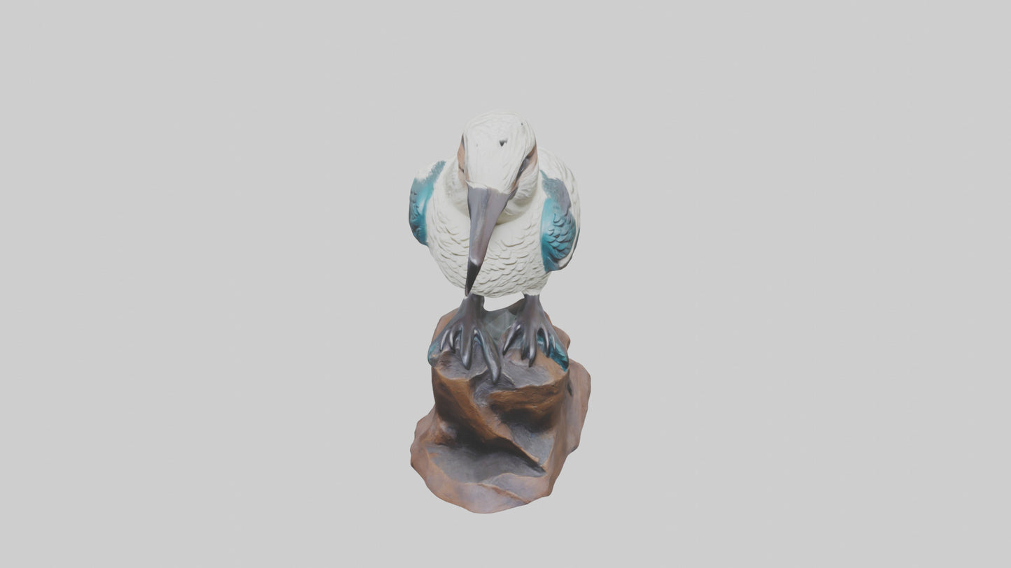 3D model Kookaburra statue model VR / AR / low-poly