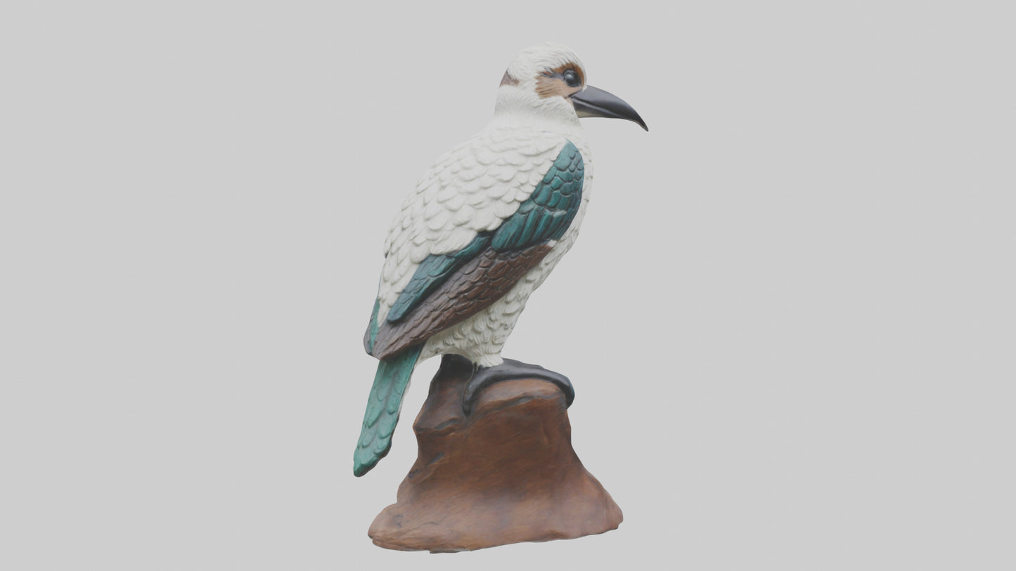 3D model Kookaburra statue model VR / AR / low-poly