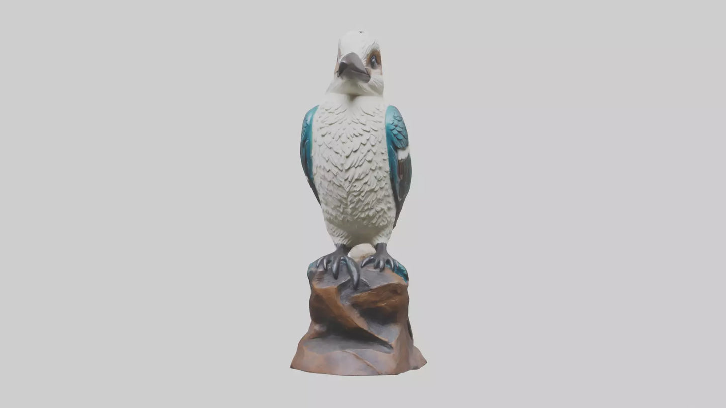 3D model Kookaburra statue model VR / AR / low-poly