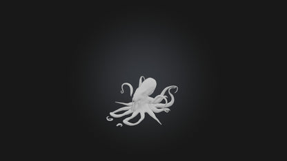 3D model Kraken VR / AR / low-poly