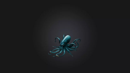 3D model Kraken VR / AR / low-poly
