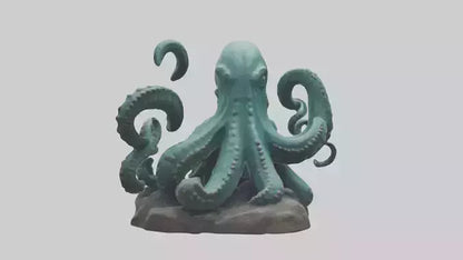 3D model Kraken statue model VR / AR / low-poly