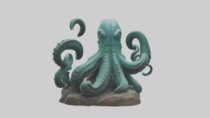 3D model Kraken statue model VR / AR / low-poly