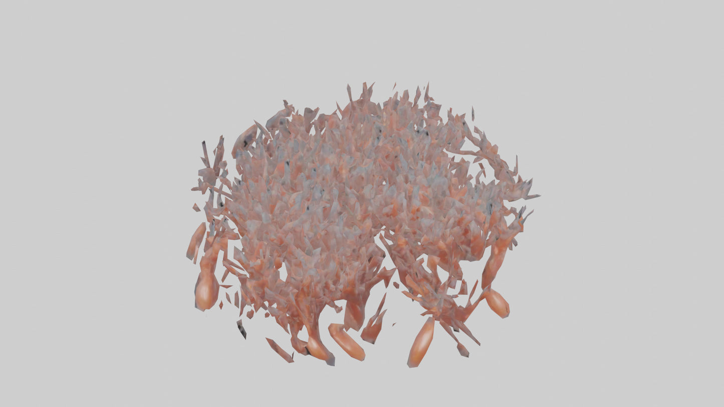3D model Krill swarming model 2 VR / AR / low-poly