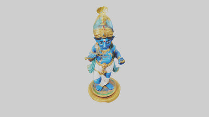 3D model Krishna statue model VR / AR / low-poly