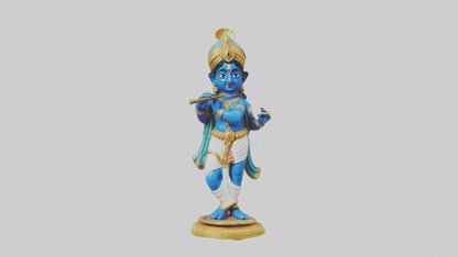 3D model Krishna statue model VR / AR / low-poly