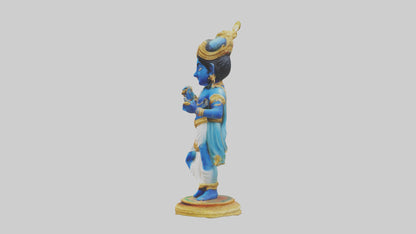 3D model Krishna statue model VR / AR / low-poly