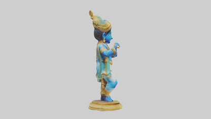3D model Krishna statue model VR / AR / low-poly