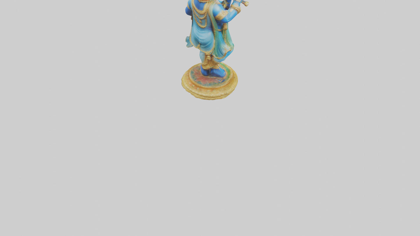 3D model Krishna statue model VR / AR / low-poly