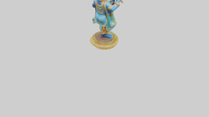 3D model Krishna statue model VR / AR / low-poly