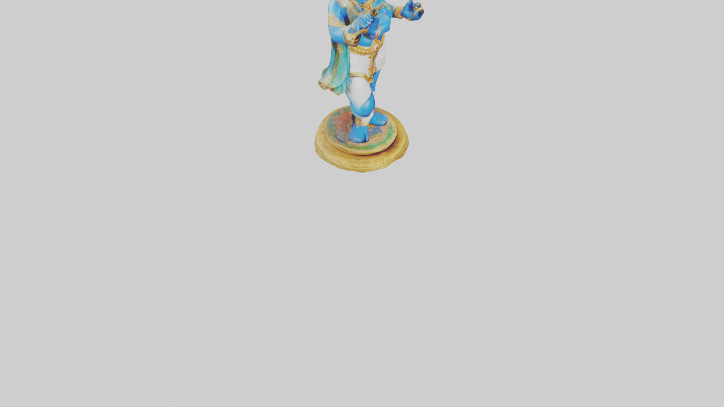 3D model Krishna statue model VR / AR / low-poly