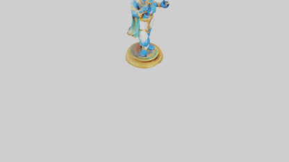 3D model Krishna statue model VR / AR / low-poly