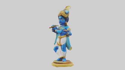 3D model Krishna statue model VR / AR / low-poly
