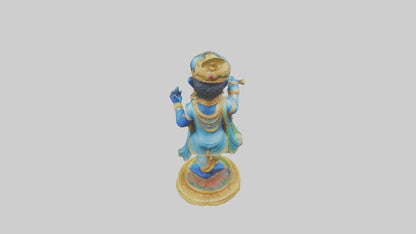 3D model Krishna statue model VR / AR / low-poly