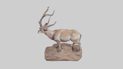 3D model Kudu statue model VR / AR / low-poly