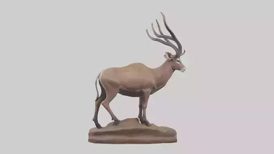 3D model Kudu statue model VR / AR / low-poly