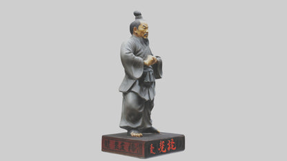 3D model Kung Fu Master statue model VR / AR / low-poly