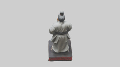 3D model Kung Fu Master statue model VR / AR / low-poly