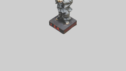 3D model Kung Fu Master statue model VR / AR / low-poly