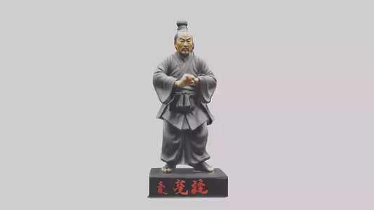 3D model Kung Fu Master statue model VR / AR / low-poly