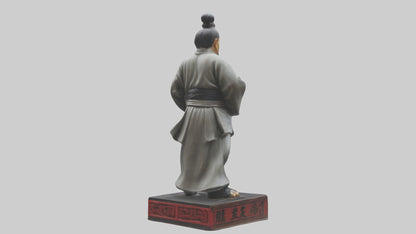 3D model Kung Fu Master statue model VR / AR / low-poly
