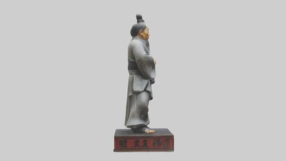 3D model Kung Fu Master statue model VR / AR / low-poly