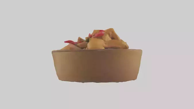 3D model Kung Pao chicken model VR / AR / low-poly