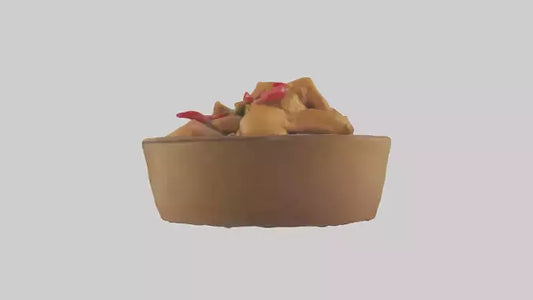 3D model Kung Pao chicken model VR / AR / low-poly