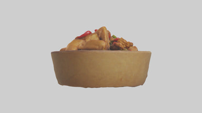 3D model Kung Pao chicken model VR / AR / low-poly