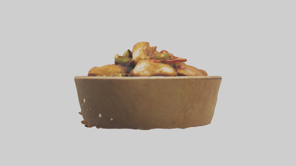 3D model Kung Pao chicken model VR / AR / low-poly