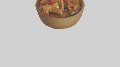 3D model Kung Pao chicken model VR / AR / low-poly