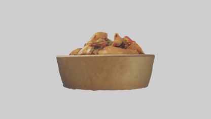 3D model Kung Pao chicken model VR / AR / low-poly